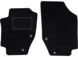 Wielganizator Tappetini Auto Velours Anteriori Adatto Per Peugeot 307CC (2003-2008, Cabriolet) Neri, Set 2 Pz, Con Fissaggi