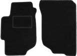 Wielganizator Tappetini Auto Velours Anteriori Adatto Per Honda Accord Vi (1997-2002, Station Wagon, Berlina, Type-R) Neri, Set 2 Pz, Con Fissaggi