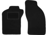 Wielganizator Tappetini Auto Velours Anteriori Adatto Per Fiat Coupe (1993-2000, Coupé) Neri, Set 2 Pz, Con Fissaggi