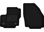 Wielganizator Tappetini Auto Velours Anteriori Adatto Per Ford S-MAX MK1 (2012-2015, Minivan) Neri, Set 2 Pz, Con Fissaggi