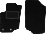 Wielganizator Tappetini Auto Velours Anteriori Adatto Per Peugeot 207 (2006-2012, Sw, Station Wagon, Hatchback) Neri, Set 2 Pz, Con Fissaggi