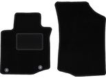 Wielganizator Tappetini Auto Velours Anteriori Adatto Per Citroen C1 I (2005-2014, Hatchback) Neri, Set 2 Pz, Con Fissaggi