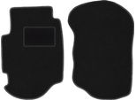 Wielganizator Tappetini Auto Velours Anteriori Adatto Per Ford Escort MK7 (1995-2002, Hatchback, Station Wagon) Neri, Set 2 Pz, Con Fissaggi