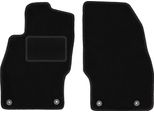 Wielganizator Tappetini Auto Velours Anteriori Adatto Per Opel Corsa D (2006-2015, Hatchback) Neri, Set 2 Pz, Con Fissaggi