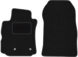 Wielganizator Tappetini Auto Velours Anteriori Adatto Per Renault Modus (2004-2012, Minivan) Neri, Set 2 Pz, Con Fissaggi