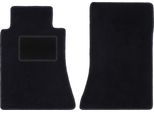 Wielganizator Tappetini Auto Velours Anteriori Adatto Per Mercedes C 190 W201 (1982-1993, Berlina) Neri, Set 2 Pz, Con Fissaggi