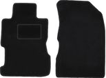 Wielganizator Tappetini Auto Velours Anteriori Adatto Per Honda Civic Vii (2001-2005, Berlina) Neri, Set 2 Pz, Con Fissaggi