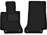 Wielganizator Tappetini Auto Velours Anteriori Adatto Per Mercedes C W205 (2015-, Station Wagon, Berlina) Neri, Set 2 Pz, Con Fissaggi