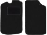 Wielganizator Tappetini Auto Velours Anteriori Adatto Per Volkswagen Golf I (1974-1983, Hatchback) Neri, Set 2 Pz, Con Fissaggi