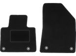 Wielganizator Tappetini Auto Velours Anteriori Adatto Per Citroen C5 Ii X7 (2008-2017, Liftback, Berlina, Station Wagon, Tourer) Neri, Set 2 Pz, Con Fissaggi