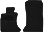 Wielganizator Tappetini Auto Velours Anteriori Adatto Per Bmw 5 F10 Xdrive (2010-2013, Berlina) Neri, Set 2 Pz, Con Fissaggi