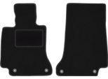 Wielganizator Tappetini Auto Velours Anteriori Adatto Per Mercedes C W205 (2015-, Coupé, Cabriolet) Neri, Set 2 Pz, Con Fissaggi