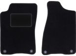 Wielganizator Tappetini Auto Velours Anteriori Adatto Per Audi 80 B4 (1991-1996, Berlina, Station Wagon, Avant) Neri, Set 2 Pz, Con Fissaggi