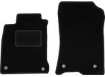 Wielganizator Tappetini Auto Velours Anteriori Adatto Per Renault Laguna Iii (2007-2015, Liftback, Station Wagon) Neri, Set 2 Pz, Con Fissaggi