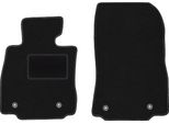Wielganizator Tappetini Auto Velours Anteriori Adatto Per Mazda 2 Iii (2015-, Hatchback) Neri, Set 2 Pz, Con Fissaggi