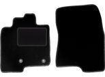 Wielganizator Tappetini Auto Velours Anteriori Adatto Per Mitsubishi Pajero Iv (2006-2018, Lunga) Neri, Set 2 Pz, Con Fissaggi
