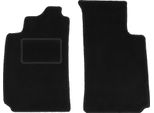 Wielganizator Tappetini Auto Velours Anteriori Adatto Per Renault Megane I (1995-2002, Berlina, Classic, Hatchback, Grandtour, Station Wagon) Neri, Set 2 Pz, Con Fissaggi