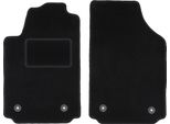 Wielganizator Tappetini Auto Velours Anteriori Adatto Per Audi A2 (2000-2005, Hatchback) Neri, Set 2 Pz, Con Fissaggi