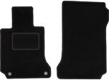 Wielganizator Tappetini Auto Velours Anteriori Adatto Per Mercedes C W204 (2007-2014, Berlina, Station Wagon, Coupé) Neri, Set 2 Pz, Con Fissaggi