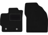 Wielganizator Tappetini Auto Velours Anteriori Adatto Per Toyota Prius Iii (2009-2011, Hatchback) Neri, Set 2 Pz, Con Fissaggi