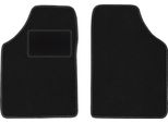 Wielganizator Tappetini Auto Velours Anteriori Adatto Per Renault Kangoo I (1997-2008, Furgoncino) Neri, Set 2 Pz, Con Fissaggi