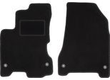 Wielganizator Tappetini Auto Velours Anteriori Adatto Per Renault Koleos I (2007-2016, Suv) Neri, Set 2 Pz, Con Fissaggi