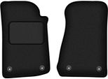 Wielganizator Tappetini Auto Velours Anteriori Adatto Per Jeep Wrangler Jl (2017-, 4 Porte) Neri, Set 2 Pz, Con Fissaggi