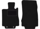Wielganizator Tappetini Auto Velours Anteriori Adatto Per Mercedes S W220 (1998-2005, Lunga) Neri, Set 2 Pz, Con Fissaggi