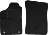 Wielganizator Tappetini Auto Velours Anteriori Adatto Per Renault 19 (1988-1996, Cabrio, Hatchback, Berlina, Chamade) Neri, Set 2 Pz, Con Fissaggi
