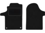 Wielganizator Tappetini Auto Velours Anteriori Adatto Per Toyota Corolla Verso Ii (2004-2009, 7 Persone) Neri, Set 2 Pz, Con Fissaggi