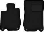 Wielganizator Tappetini Auto Velours Anteriori Adatto Per Mercedes Sl R230 (2001-2011, Roadster) Neri, Set 2 Pz, Con Fissaggi