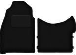 Wielganizator Tappetini Auto Velours Anteriori Adatto Per Mercedes Sprinter Ii (2006-2019, Furgone) Neri, Set 2 Pz, Con Fissaggi