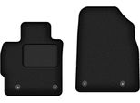 Wielganizator Tappetini Auto Velours Anteriori Adatto Per Mazda CX-7 (2006-2009, Suv) Neri, Set 2 Pz, Con Fissaggi