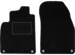 Wielganizator Tappetini Auto Velours Anteriori Adatto Per Saab 9-3 Ii Y3SF (2002-2014, Station Wagon, Berlina) Neri, Set 2 Pz, Con Fissaggi