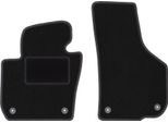 Wielganizator Tappetini Auto Velours Anteriori Adatto Per Skoda Superb Ii Long (2008-2015, Berlina, Station Wagon) Neri, Set 2 Pz, Con Fissaggi