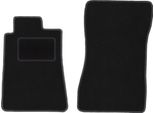 Wielganizator Tappetini Auto Velours Anteriori Adatto Per Mercedes C W202 (1993-2000, Station Wagon, Berlina) Neri, Set 2 Pz, Con Fissaggi