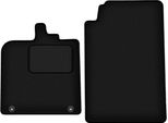 Wielganizator Tappetini Auto Velours Anteriori Adatto Per Smart Fortwo Ii (2007-2014, Hatchback) Neri, Set 2 Pz, Con Fissaggi