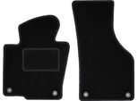 Wielganizator Tappetini Auto Velours Anteriori Adatto Per Volkswagen Passat B6 (2005-2010, Berlina, Station Wagon, Variant) Neri, Set 2 Pz, Con Fissaggi