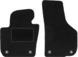 Wielganizator Tappetini Auto Velours Anteriori Adatto Per Skoda Superb Ii (2008-2015, Berlina, Station Wagon) Neri, Set 2 Pz, Con Fissaggi