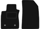 Wielganizator Tappetini Auto Velours Anteriori Adatto Per Renault Clio Iv (2013-, Grandtour, Station Wagon, Hatchback) Neri, Set 2 Pz, Con Fissaggi