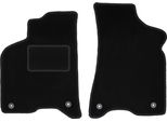 Wielganizator Tappetini Auto Velours Anteriori Adatto Per Volkswagen Lupo (1997-2005, Hatchback) Neri, Set 2 Pz, Con Fissaggi