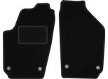 Wielganizator Tappetini Auto Velours Anteriori Adatto Per Volkswagen Polo Iv 9N (2001-2009, Hatchback) Neri, Set 2 Pz, Con Fissaggi