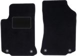 Wielganizator Tappetini Auto Velours Anteriori Adatto Per Rover 75 (1998-2005, Station Wagon, Berlina) Neri, Set 2 Pz, Con Fissaggi