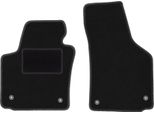 Wielganizator Tappetini Auto Velours Anteriori Adatto Per Seat Leon Ii (2005-2012, Hatchback) Neri, Set 2 Pz, Con Fissaggi