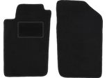 Wielganizator Tappetini Auto Velours Anteriori Adatto Per Peugeot 206 (1998-2010, Hatchback, Sw, Station Wagon, Cc, Cabrio) Neri, Set 2 Pz, Con Fissaggi