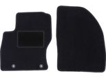 Wielganizator Tappetini Auto Velours Anteriori Adatto Per Ford Focus MK2 (2004-2011, Station Wagon, Berlina, Hatchback) Neri, Set 2 Pz, Con Fissaggi