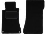 Wielganizator Tappetini Auto Velours Anteriori Adatto Per Mercedes C W203 (2000-2008, Berlina, Station Wagon) Neri, Set 2 Pz, Con Fissaggi