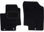 Wielganizator Tappetini Auto Velours Anteriori Adatto Per Kia Rio Ii De (2005-2011, Hatchback) Neri, Set 2 Pz, Con Fissaggi