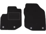 Wielganizator Tappetini Auto Velours Anteriori Adatto Per Honda Jazz Iii (2008-2011, Hatchback) Neri, Set 2 Pz, Con Fissaggi