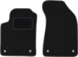 Wielganizator Tappetini Auto Velours Anteriori Adatto Per Lancia Delta Iii (2008-2014, Hatchback) Neri, Set 2 Pz, Con Fissaggi